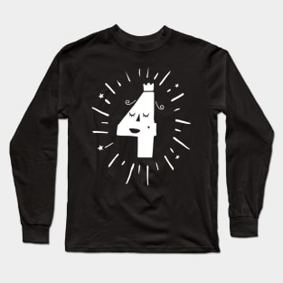 Number 4, I am four! Long Sleeve T-Shirt